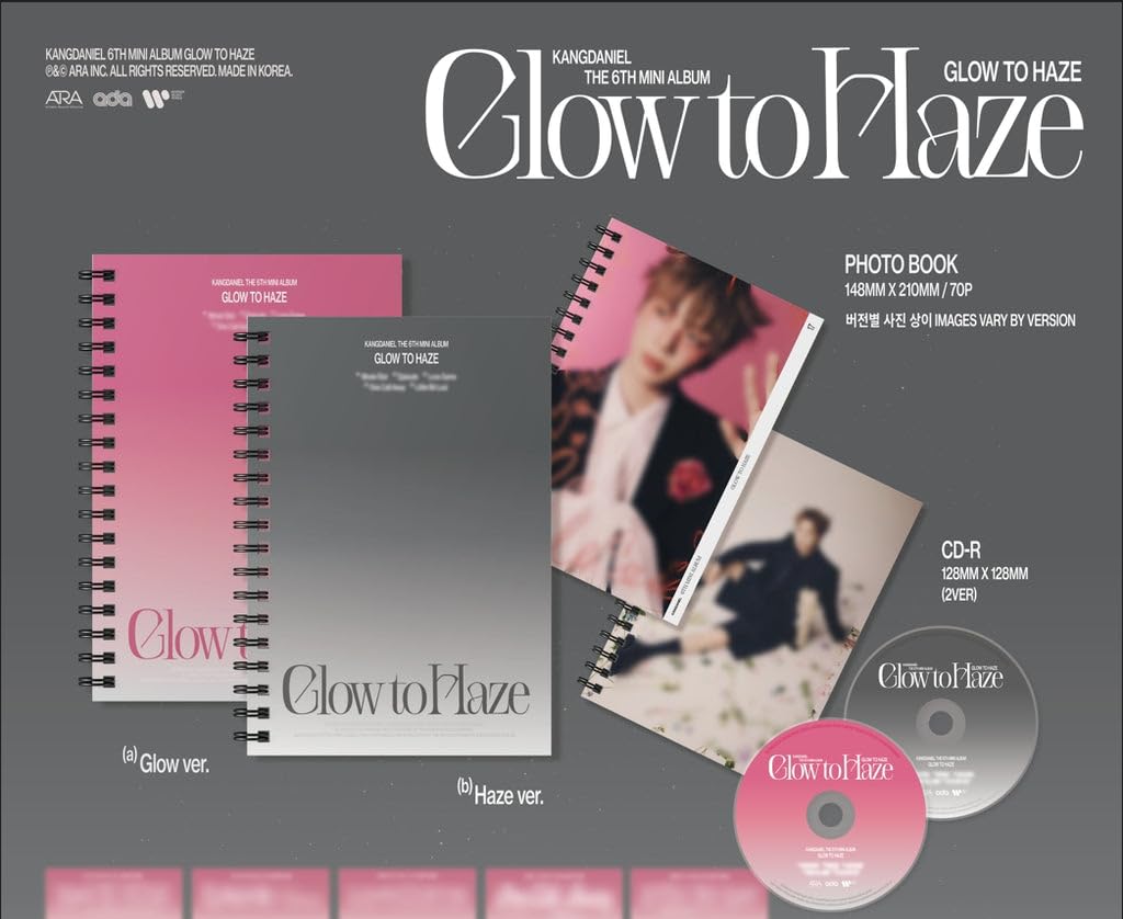 Amazon.com: KANG DANIEL - 6th Mini Album Glow to Haze (Photo Book
